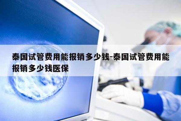 泰国试管费用能报销多少钱-泰国试管费用能报销多少钱医保