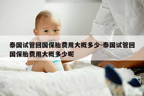 泰国试管回国保胎费用大概多少-泰国试管回国保胎费用大概多少呢