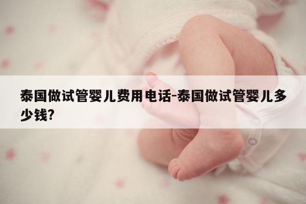 泰国做试管婴儿费用电话-泰国做试管婴儿多少钱?