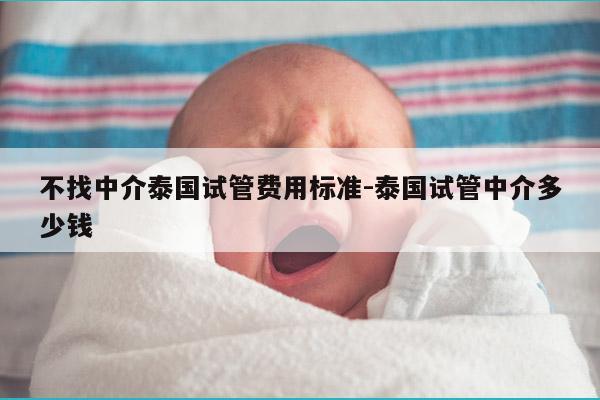 不找中介泰国试管费用标准-泰国试管中介多少钱